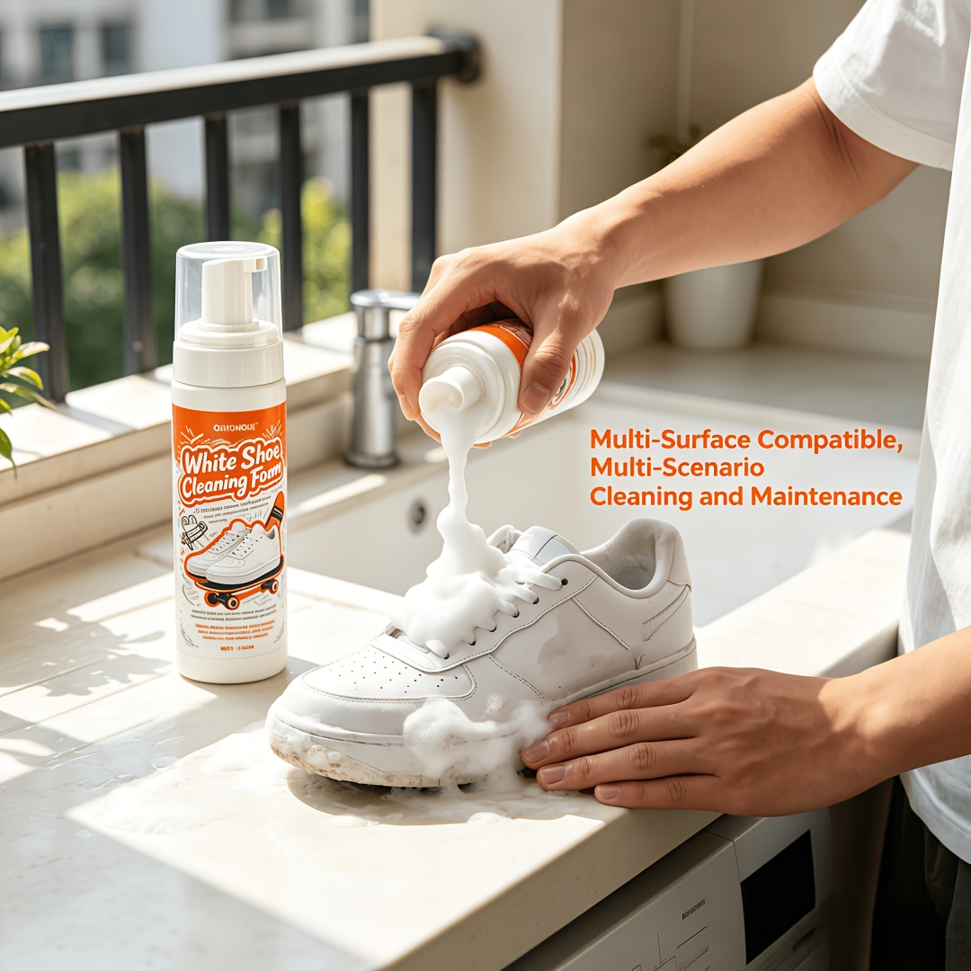 Sneaker Leather Care - Tragbarer Schaumreiniger für weiße Schuhe ohne