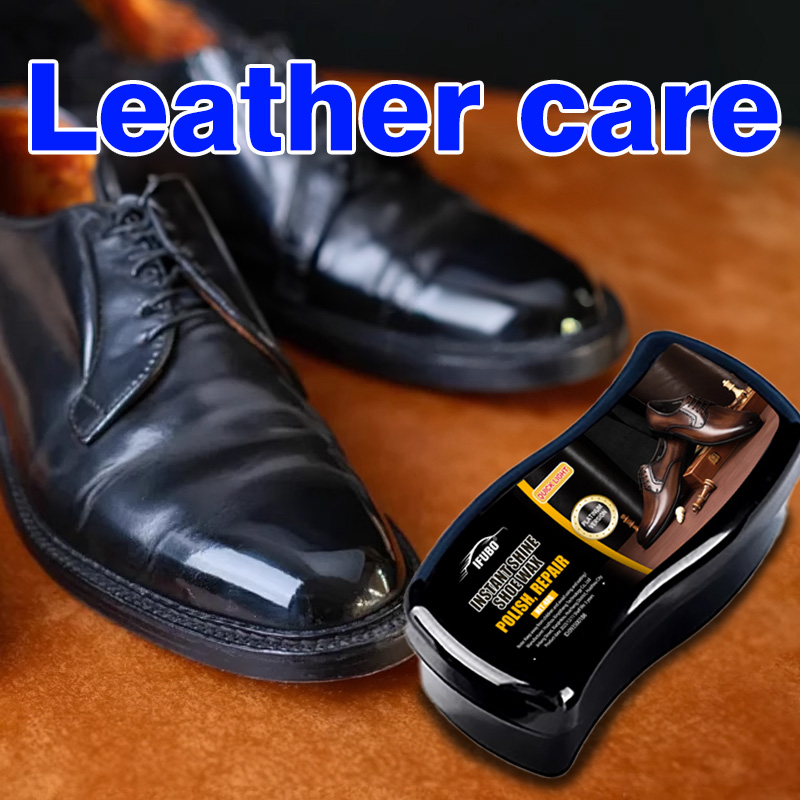 Sneaker Leather Care - Ifubo Instant Shine Schuhwachsschwamm, farblose universelle